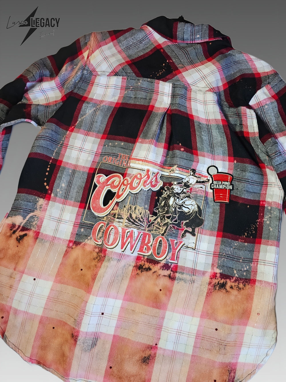 Cowboy Plaid Button-Up Flannel Shirt